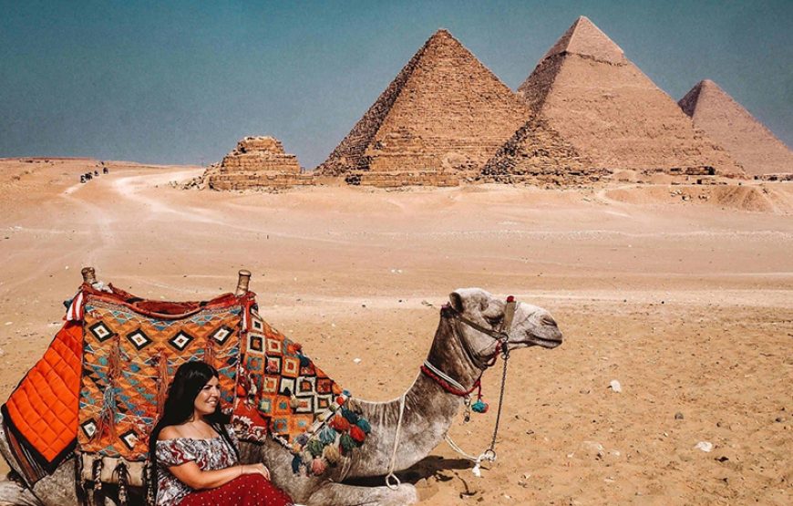 Camel Ride to Pyramids